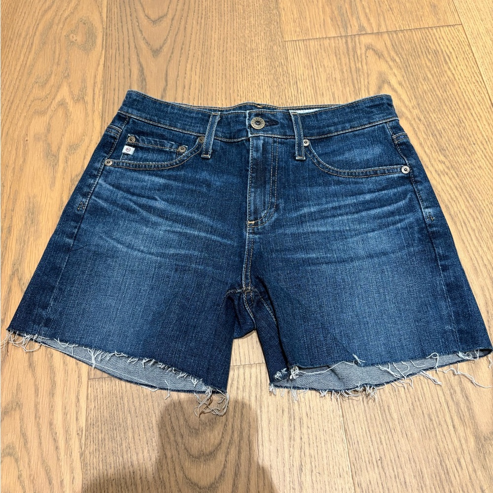 AG Hailey Ex-Boyfriend Roll-Up Denim Shorts - Size 24